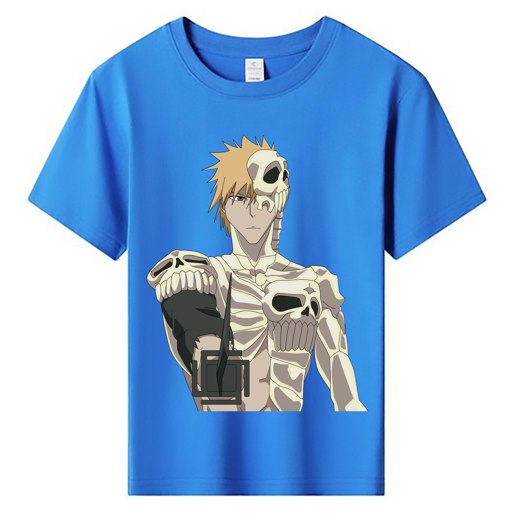 （画像用） ブリーチ 黒崎一護（くろさき いちご）BLEACH Kurosaki Ichigo 綿100％キッズTシャツ（フロントプリント）
